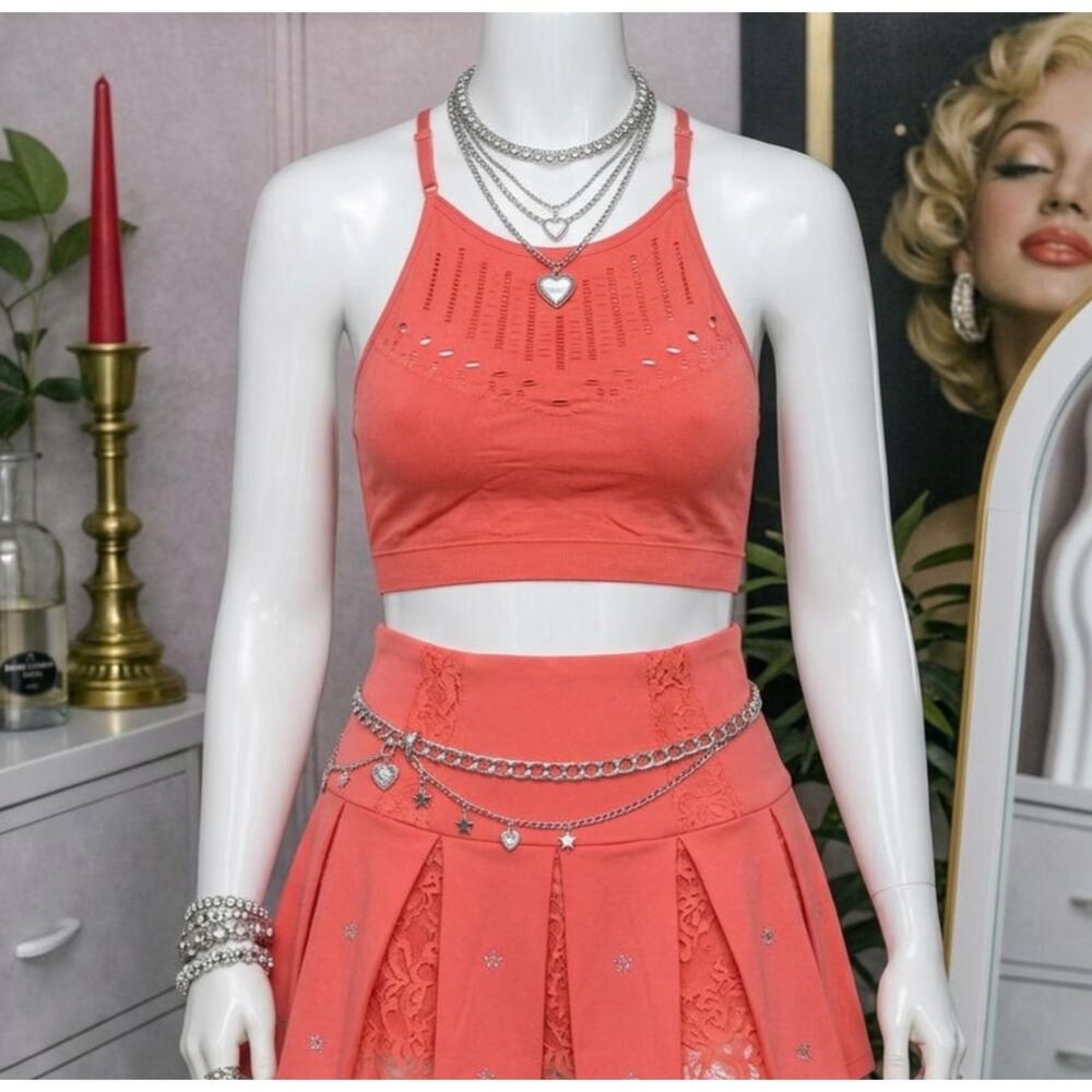 Active Nylon Spandex Crop Top / Bralette - XXL/ 2X
